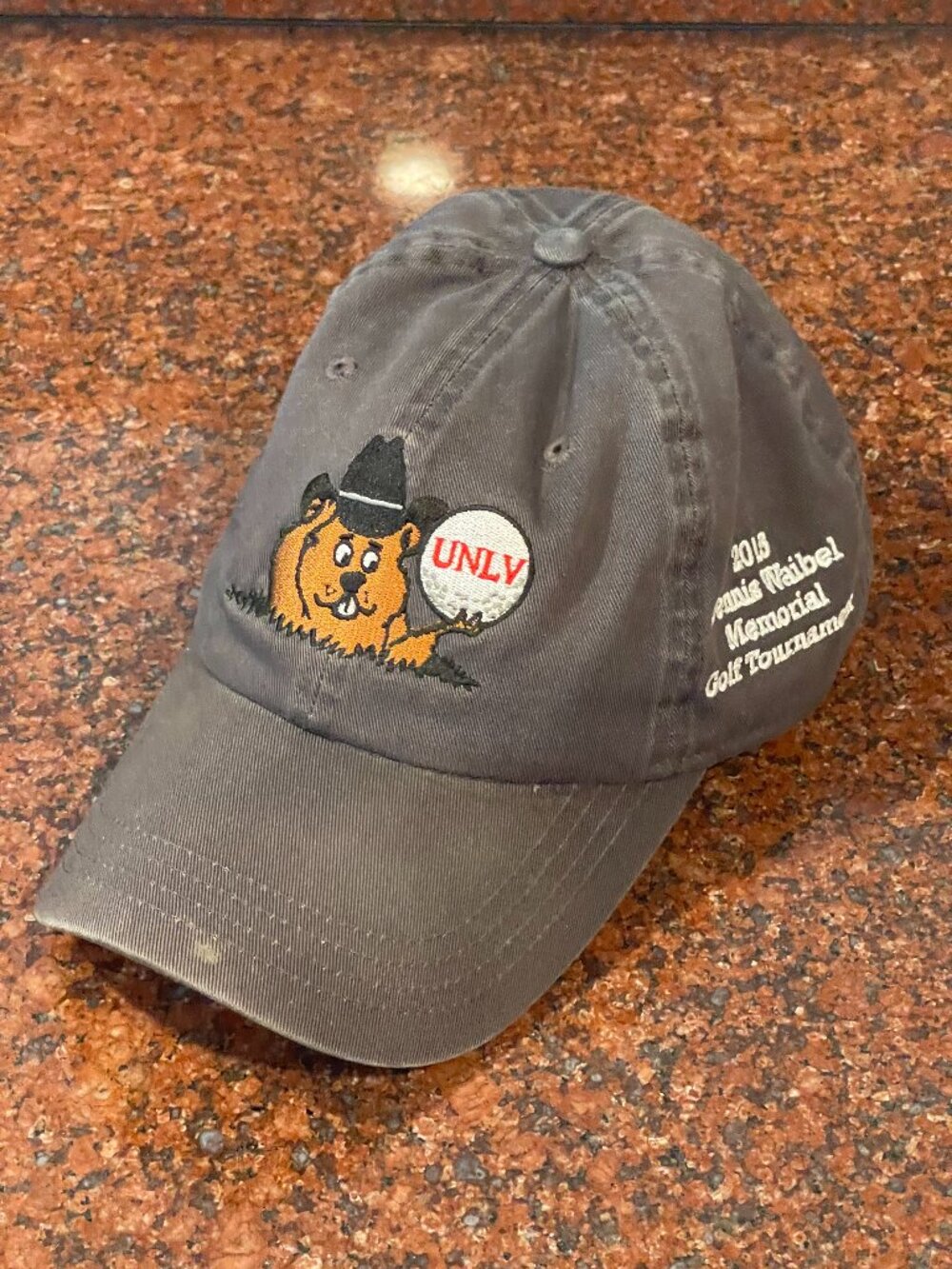 UNLV 2015 Dennis Waibel Memorial Golf Tournament Gray Embroidered Hat